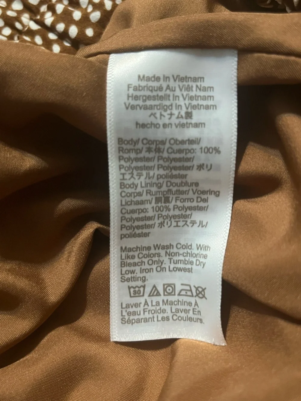J. Crew Brown and Cream Printed Midi Skirt